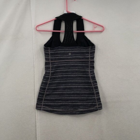 Lululemon Womens Gray Sleeveless Racerback Yoga Workout Pullover Tank Top Sz 26 - Picture 6 of 6